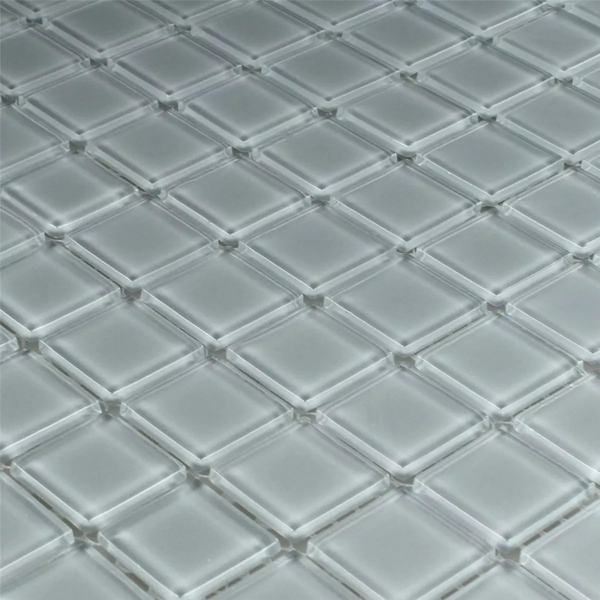 Mozaika Szklana Płytki 25x25x4mm Szary Uni