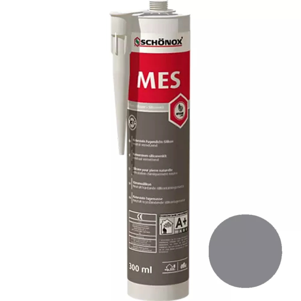Schönox MES Marble Fug Sealant Silicone Platinum Grey 300ml