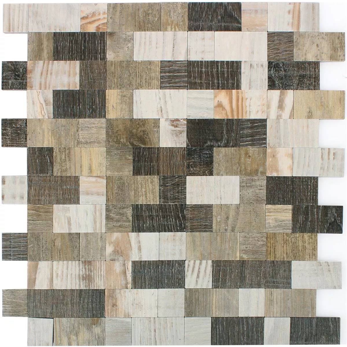 Mozaika Samoprzylepny Wygląd Drewna Arkansas Brązowy Beżowy