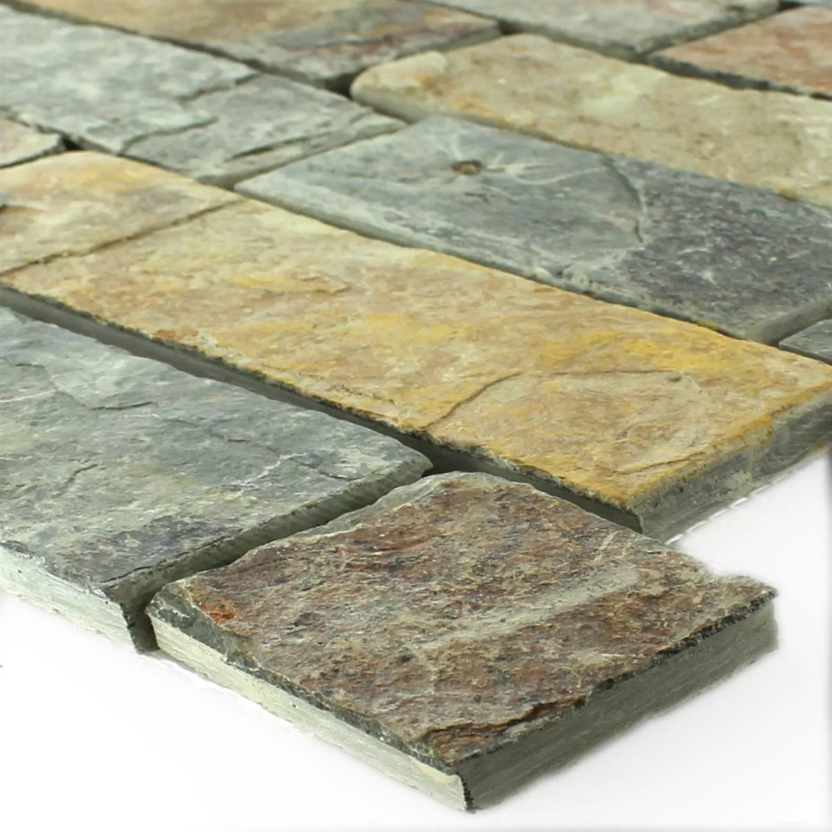 Próbka Mozaika Łupek Gidley Rdza Brązowy Brick