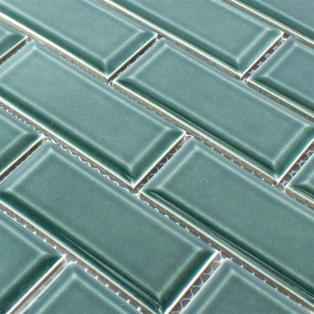 Ceramika Mozaika StPauls Metro Z Faset Zielony