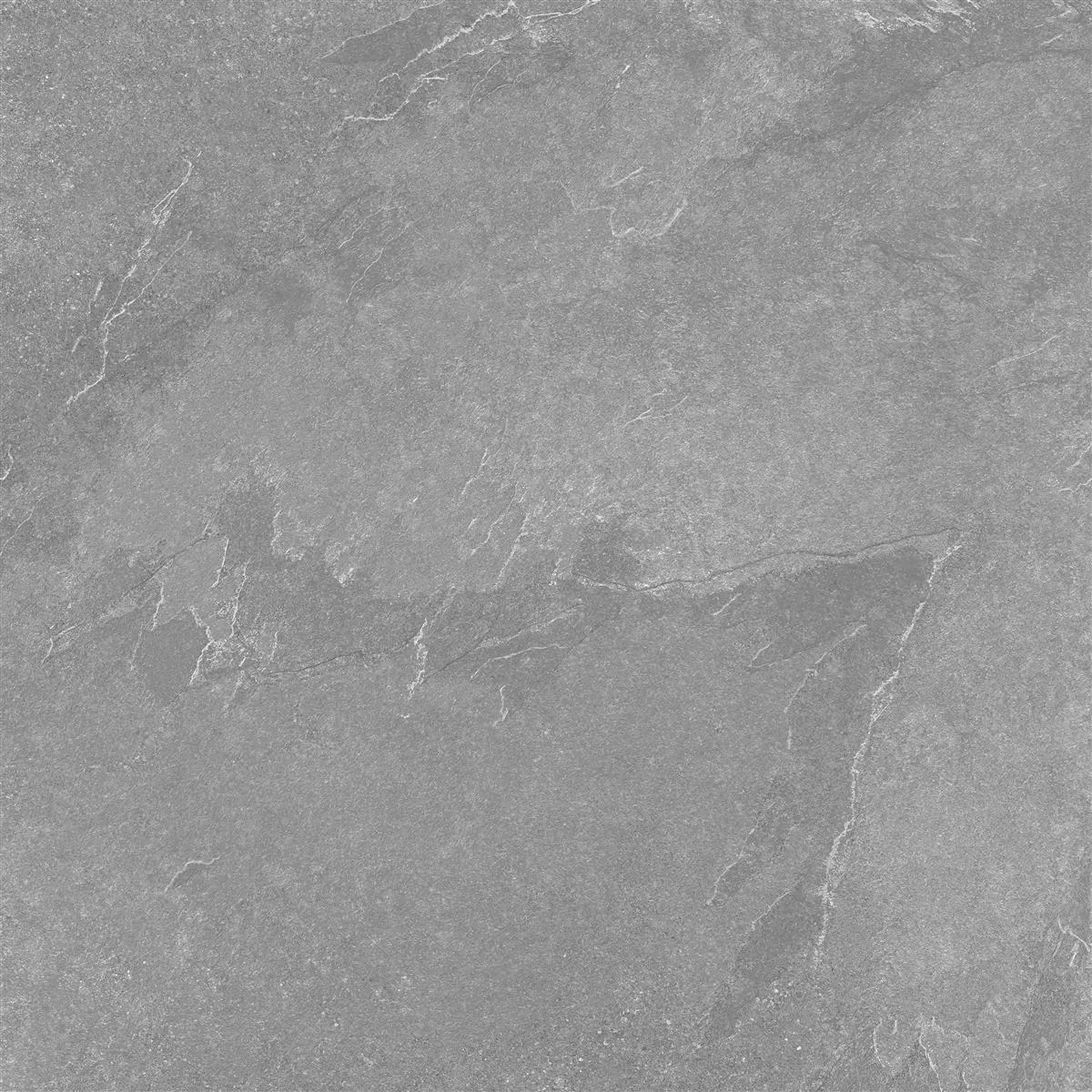 Płytki Podłogowe Memphis Kamień Optyka R10/B Antracyt 60x60cm