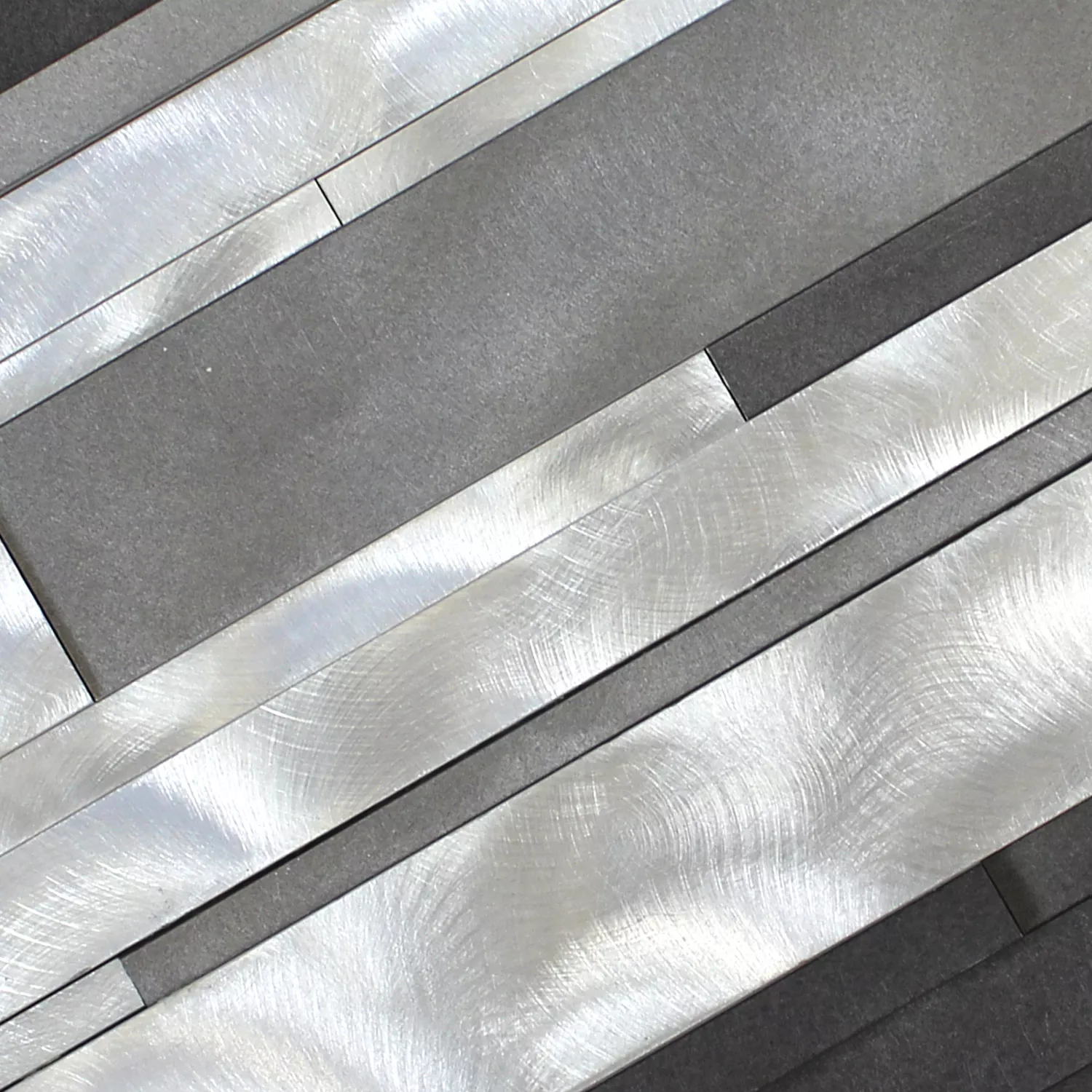 Mozaika Aluminium Talara Czarny Srebrny 300x600mm