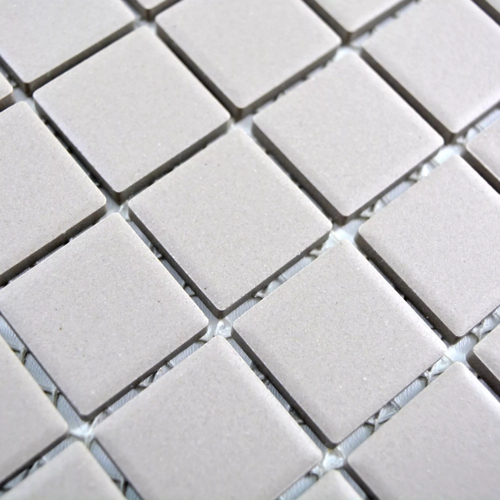 Mozaika Ceramiczna Miranda Antypoślizgowe Jasnoszary Bez Glazury Q25