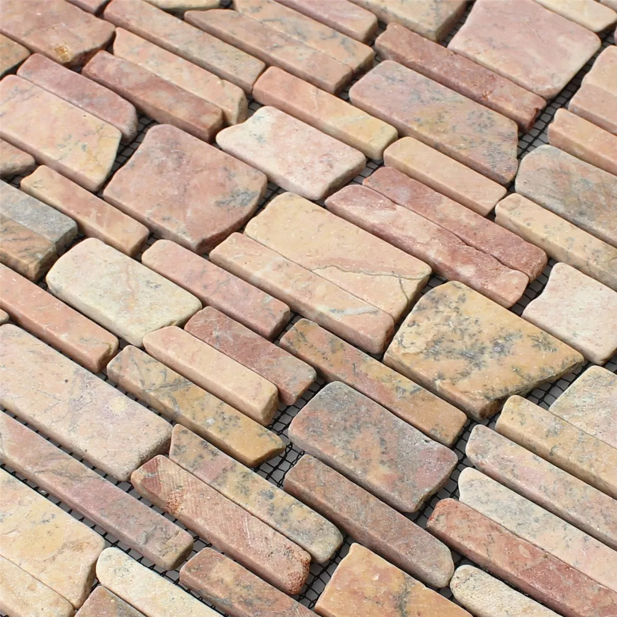 Próbka Mozaika Marmur Kamień Naturalny Brick Rosso Verona