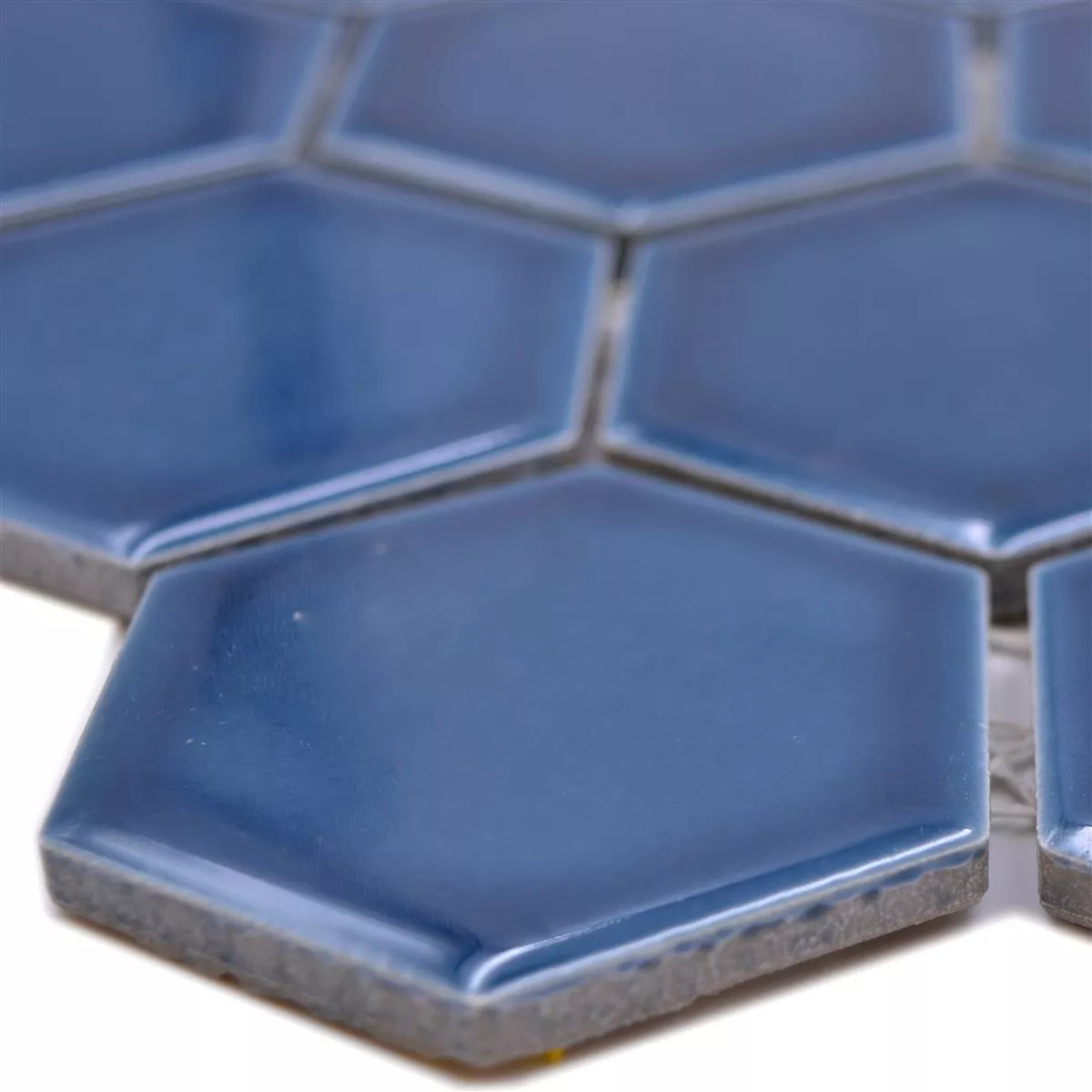 Mozaika Ceramiczna Salomon Sześciokąt Niebieski Zielony H51