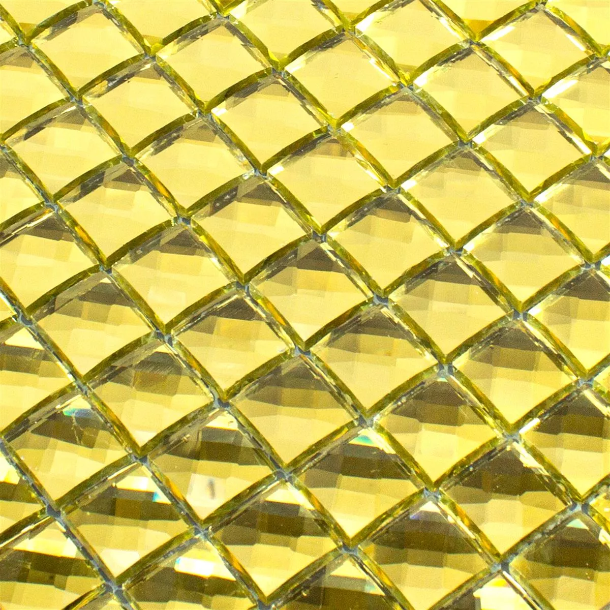 Szkło Mozaika Victoria Złoto Kwadrat 23