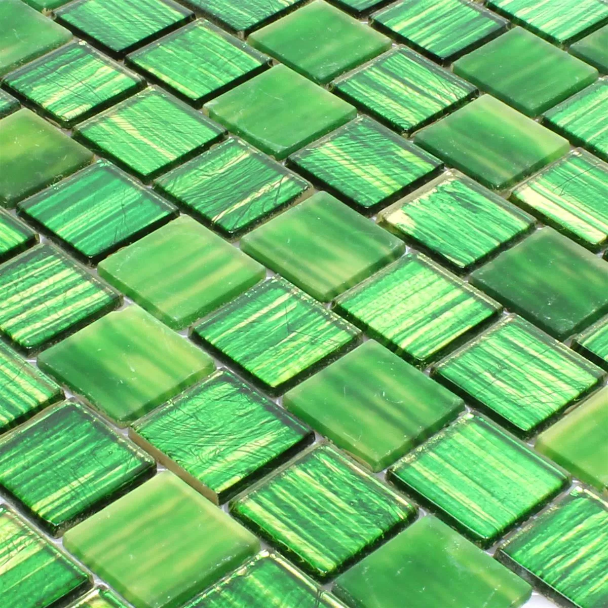 Mozaika Szklana Płytki Lanzarote Zielony Wąski