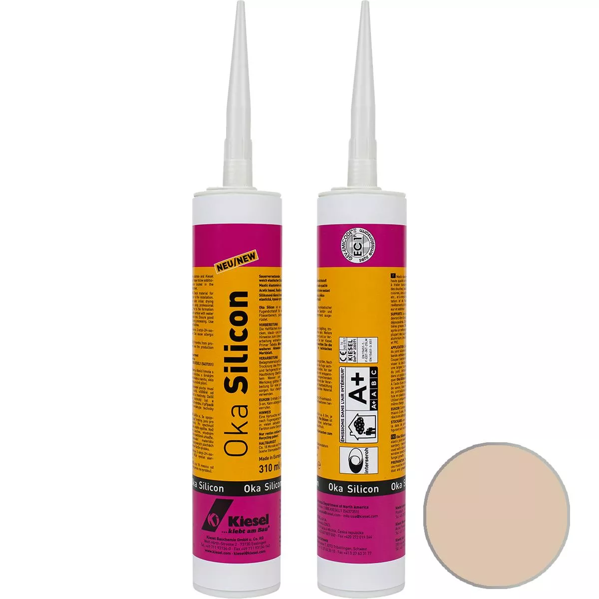 Fuga silikonowa Kiesel OKA SILICON Safari Sand 310 ml