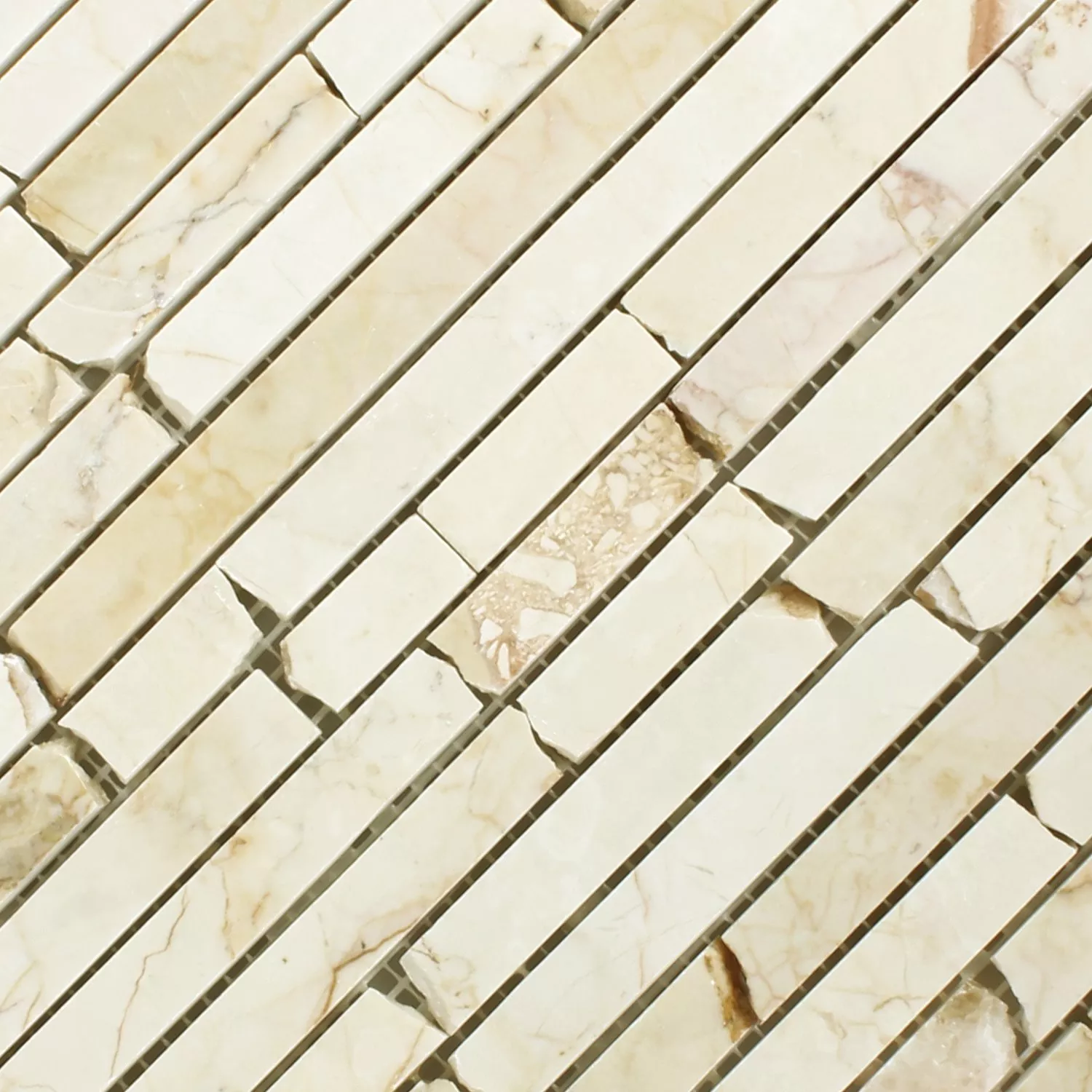Próbka Marmur Brick Mozaika Golden Cream Polerowany
