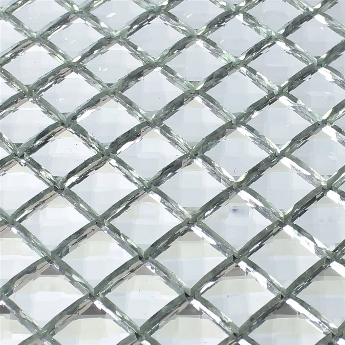 Mozaika Szklana Płytki Brilliant Biały