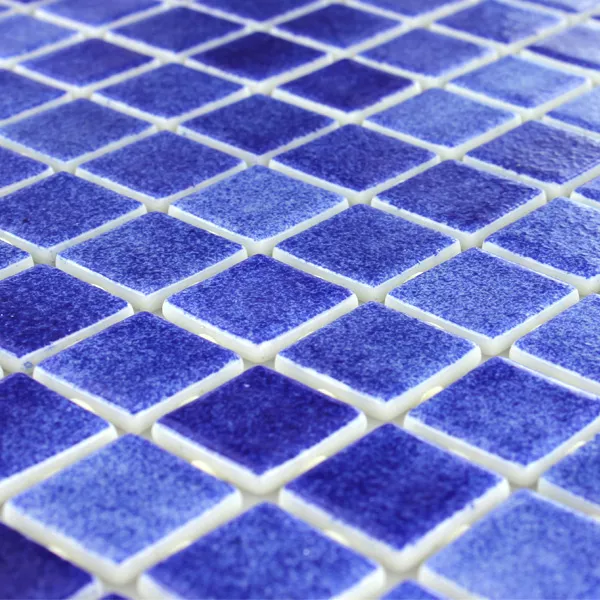 Szkło Basenowa Mozaika 25x25x4mm Ciemnoniebieski Mix