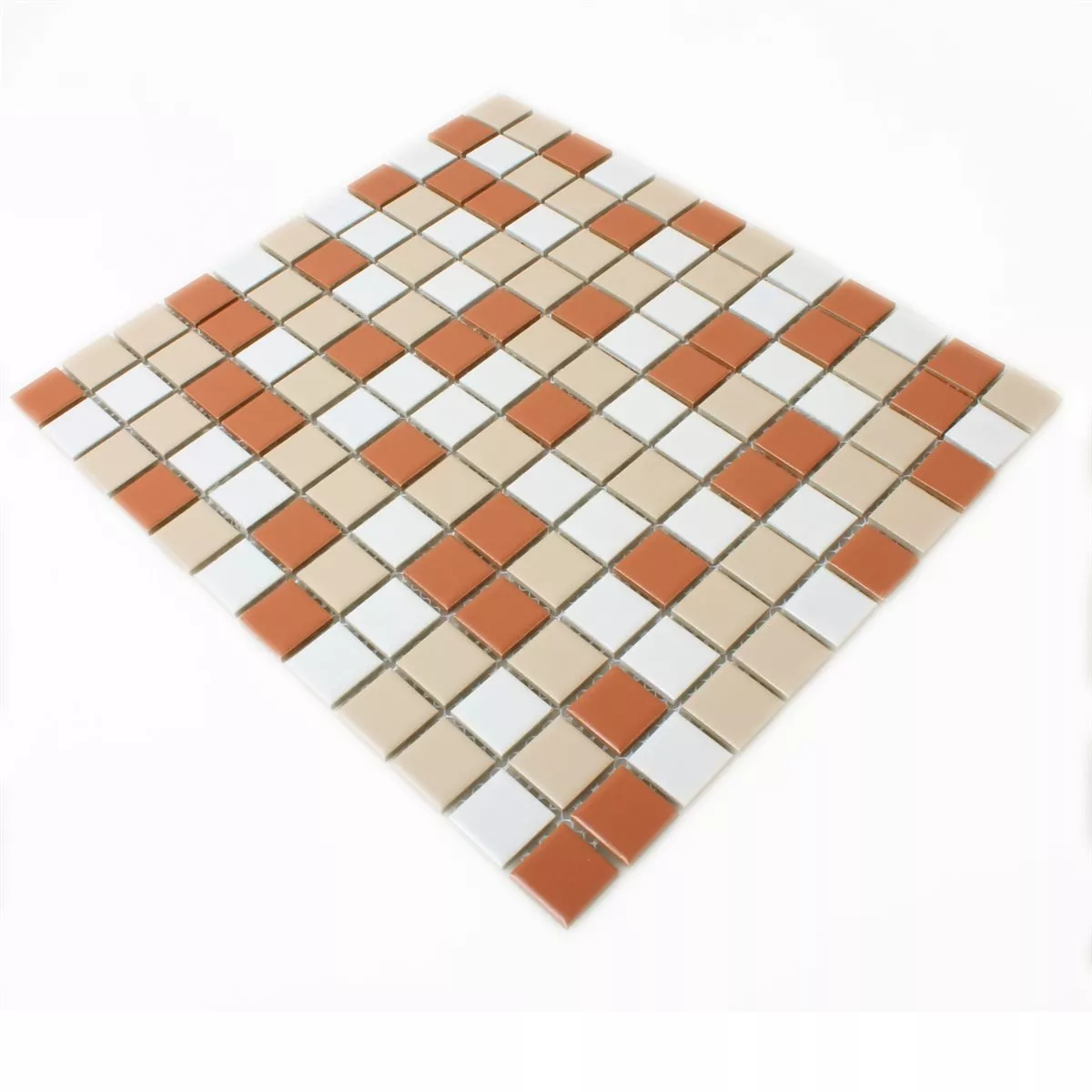 Mozaika Ceramika Biały Kremowa Terakota Mix