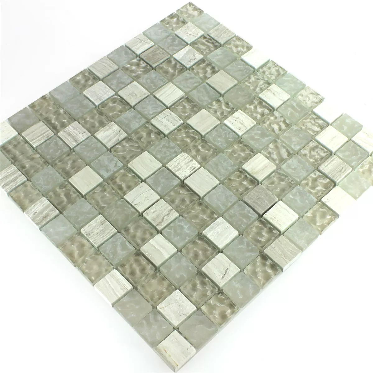 Mozaika Szkło Marmur Burlywood 23x23x8mm Bębny