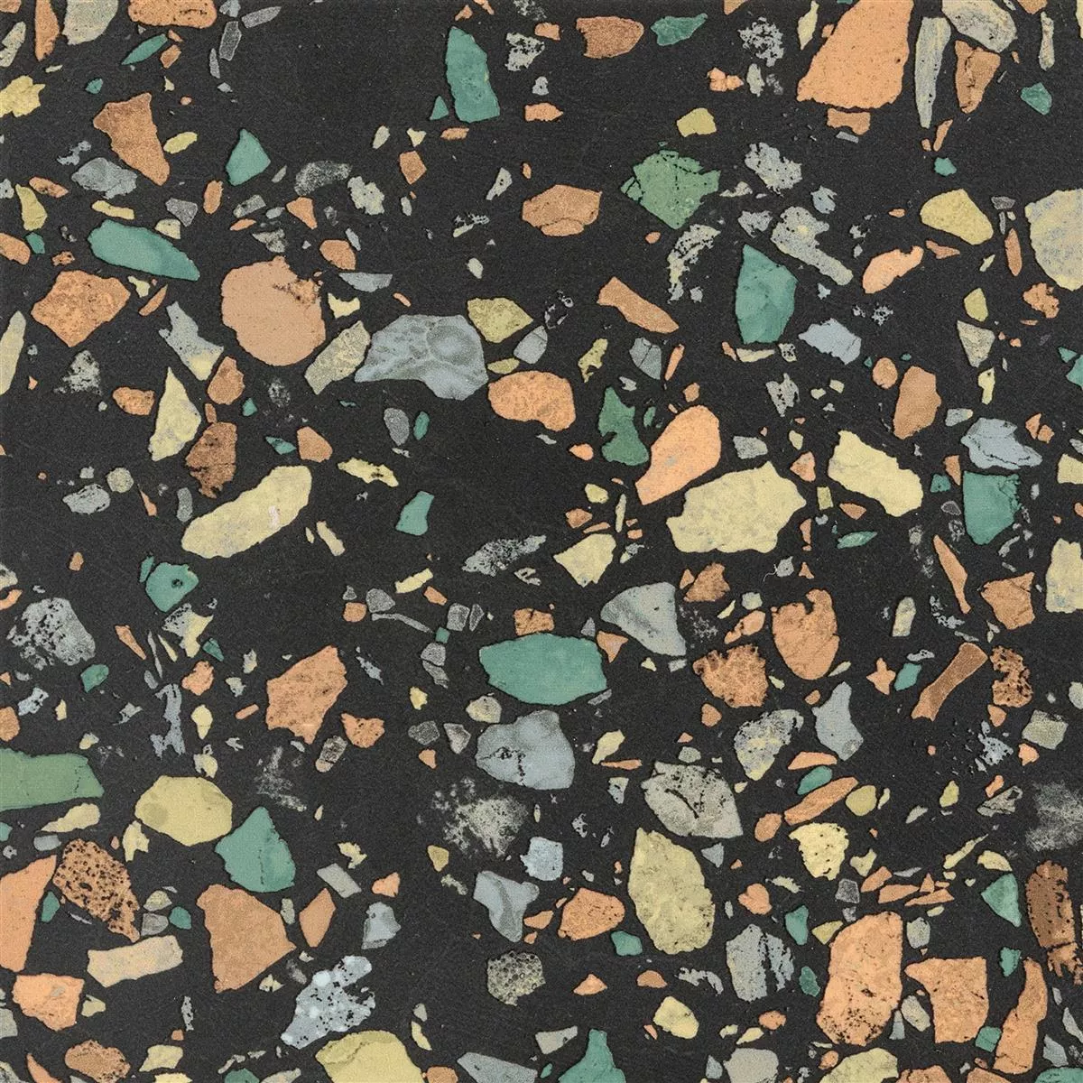 Płytki Podłogowe Liberty Kolorowy Czarny 18,5x18,5cm