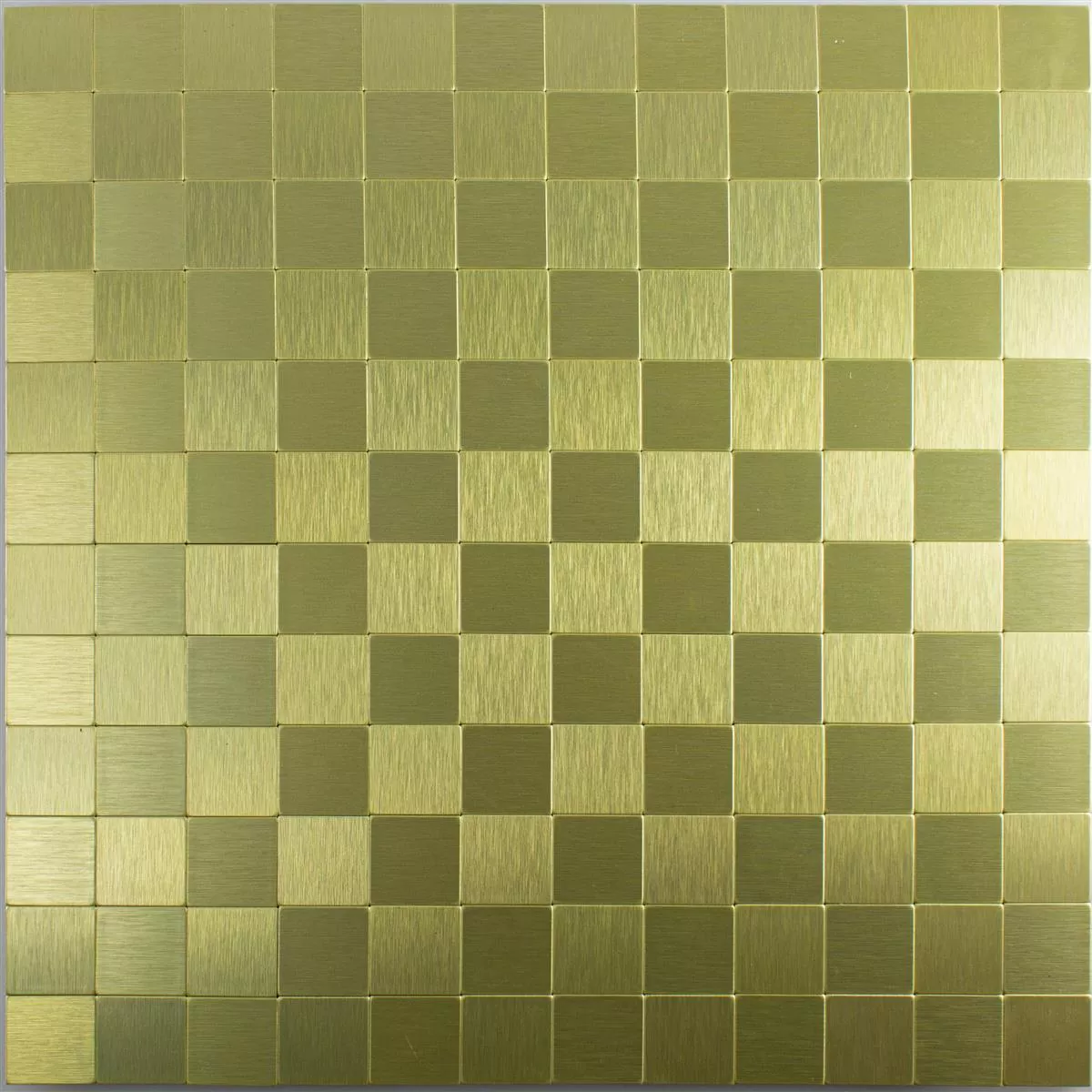 Mozaika Metal Samoprzylepny Vryburg Złoto Kwadrat 23