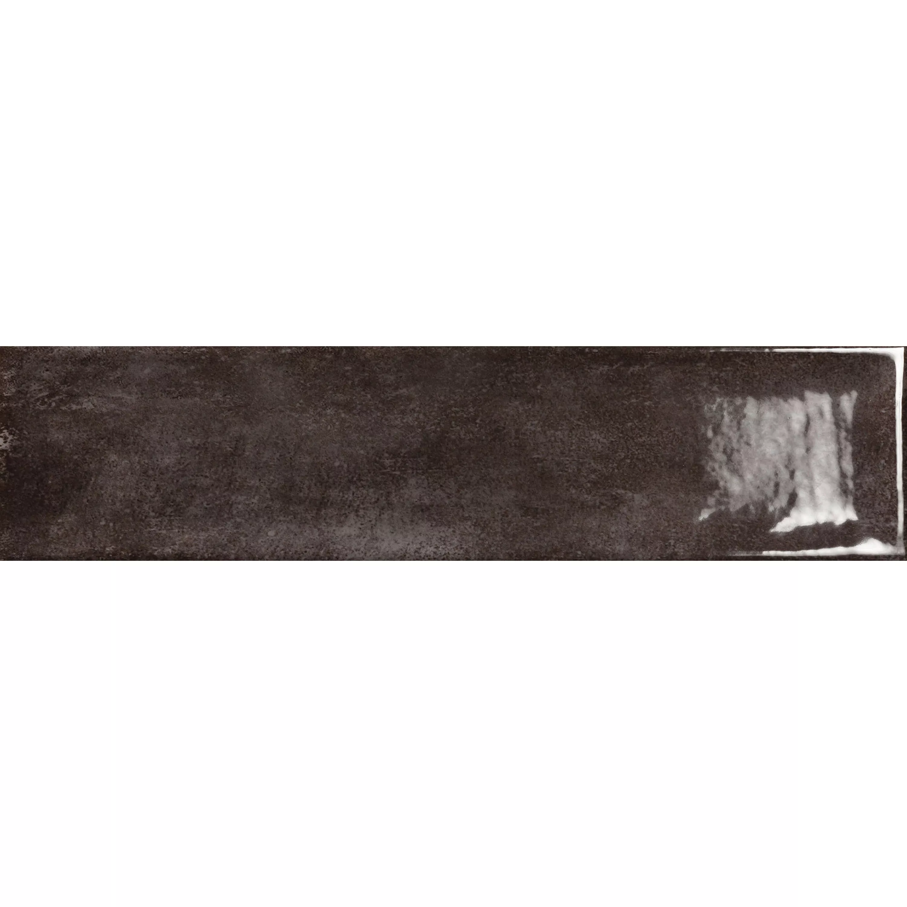 Płytki Ścienne Pascal Błyszczący Wewnątrz Z Faset Czarny 7,5x30cm