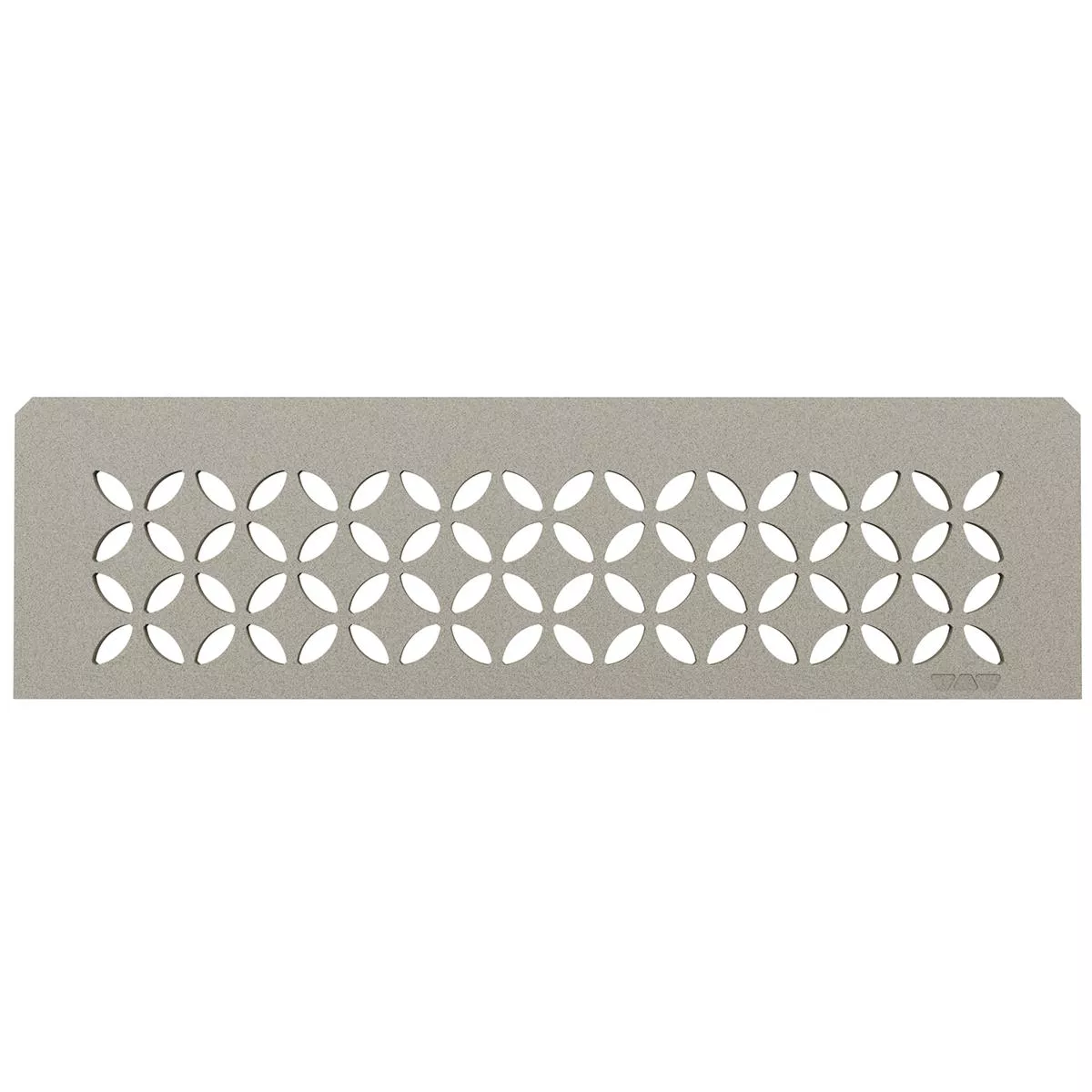 Półka ścienna wnękowa Schlüter prostokątna 30x8,7cm, kolor szary kwiatowy