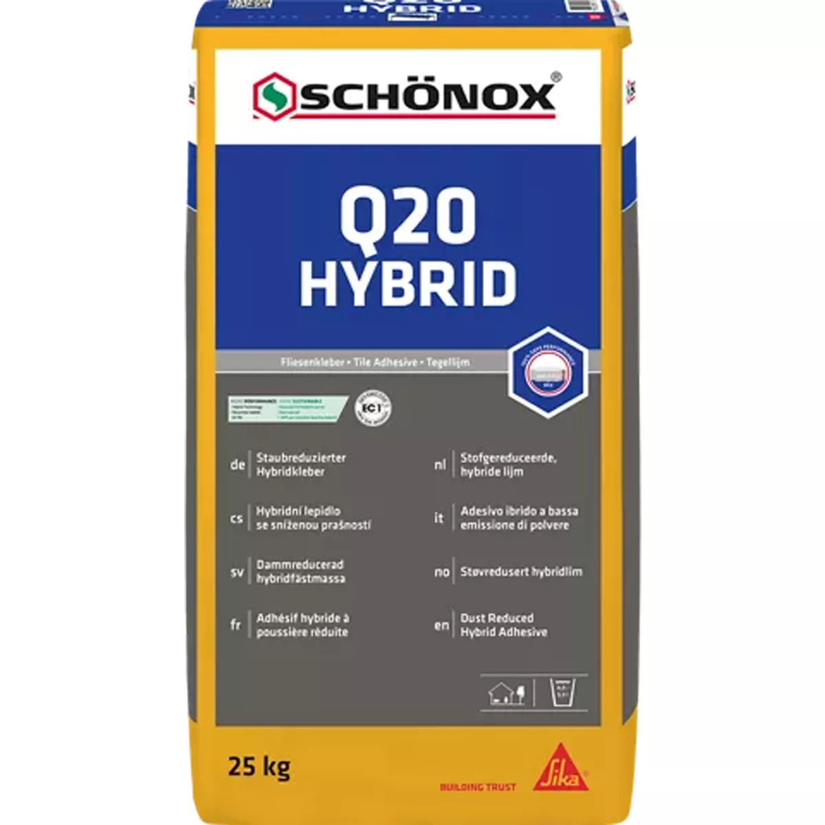 Klej do płytek Schönox Q20 Hyprid 25 kg