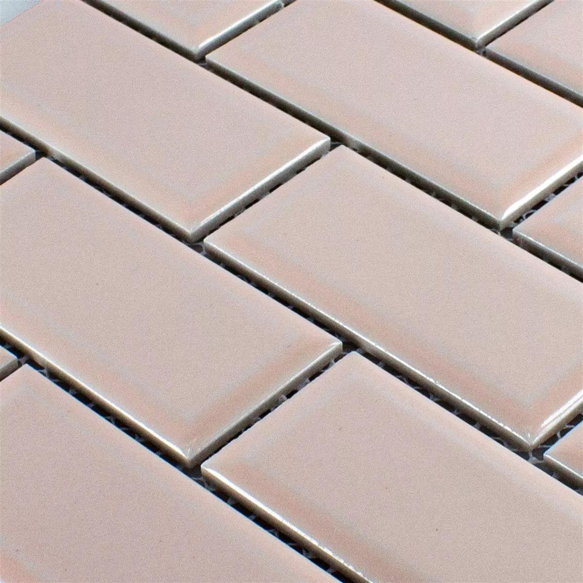 Ceramika Mozaika StPauls Metro Z Faset Różowy