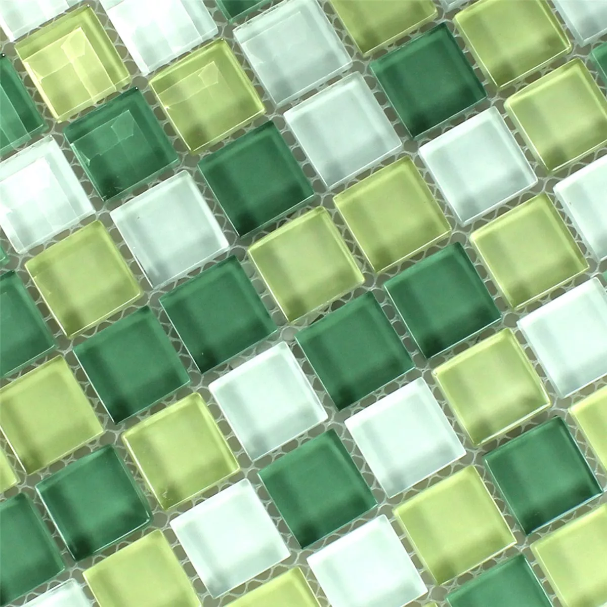 Mozaika Szkło Kryształ Jasnożółty Zielony
