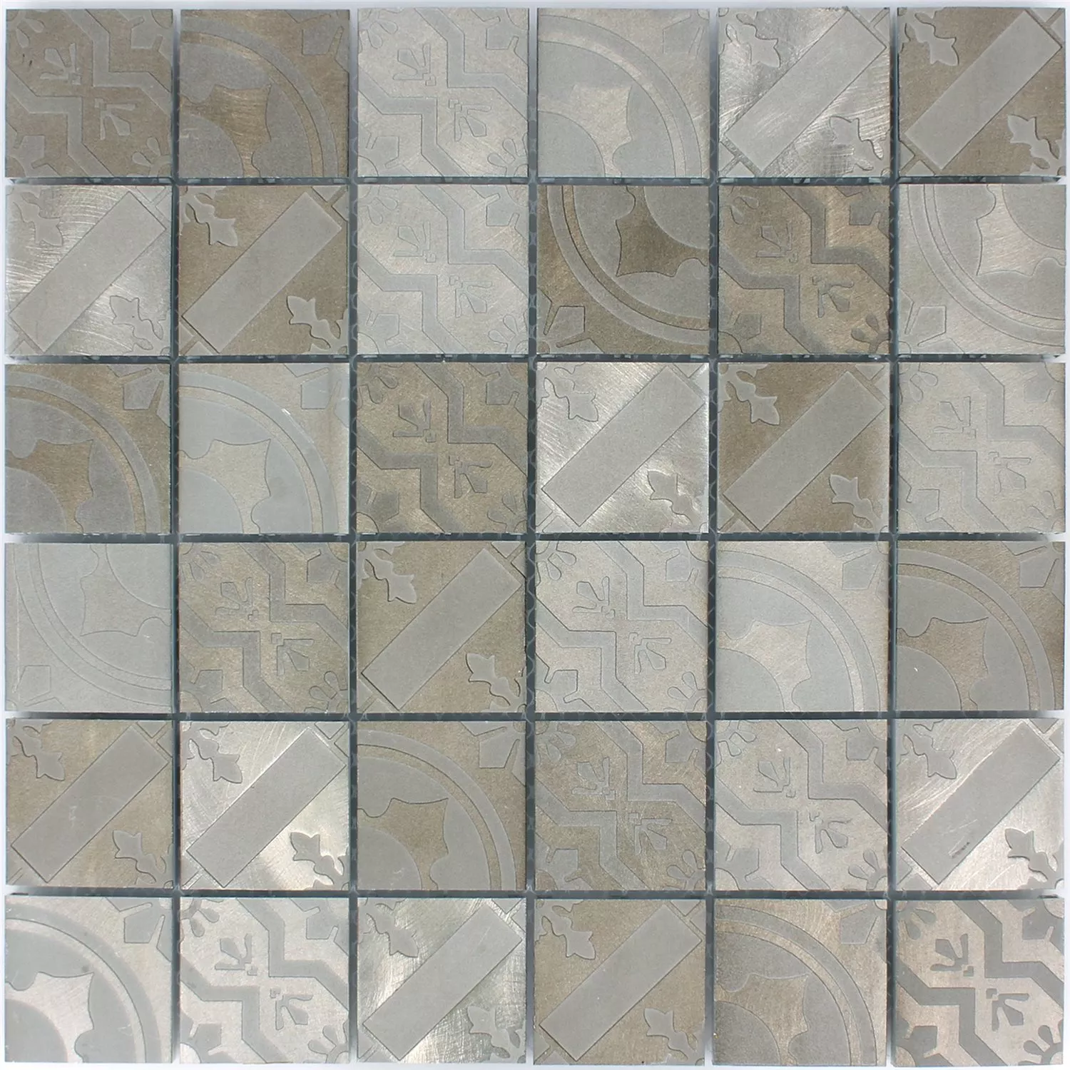 Mozaika Aluminium Callao Brązowy
