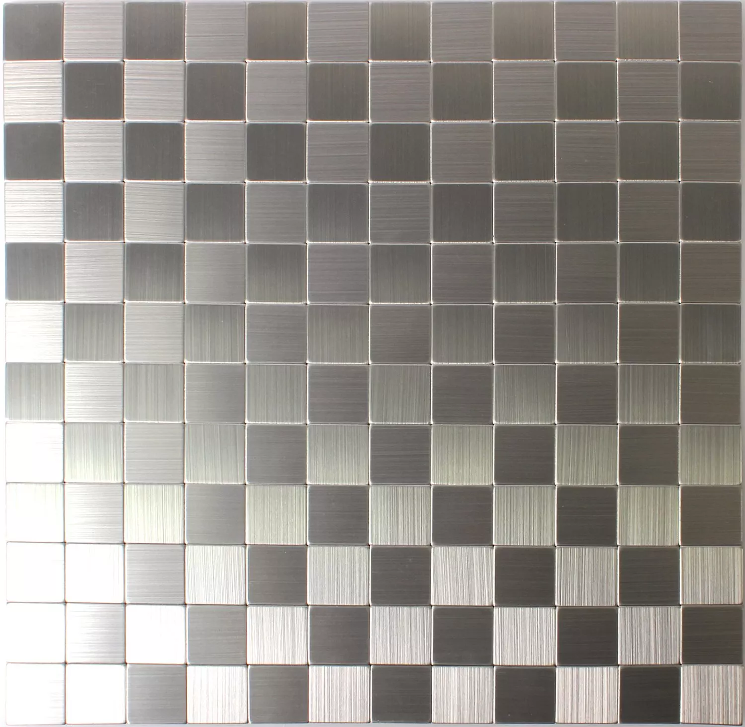 Mozaika Metal Samoprzylepny Mikros Srebrny Kwadrat 25