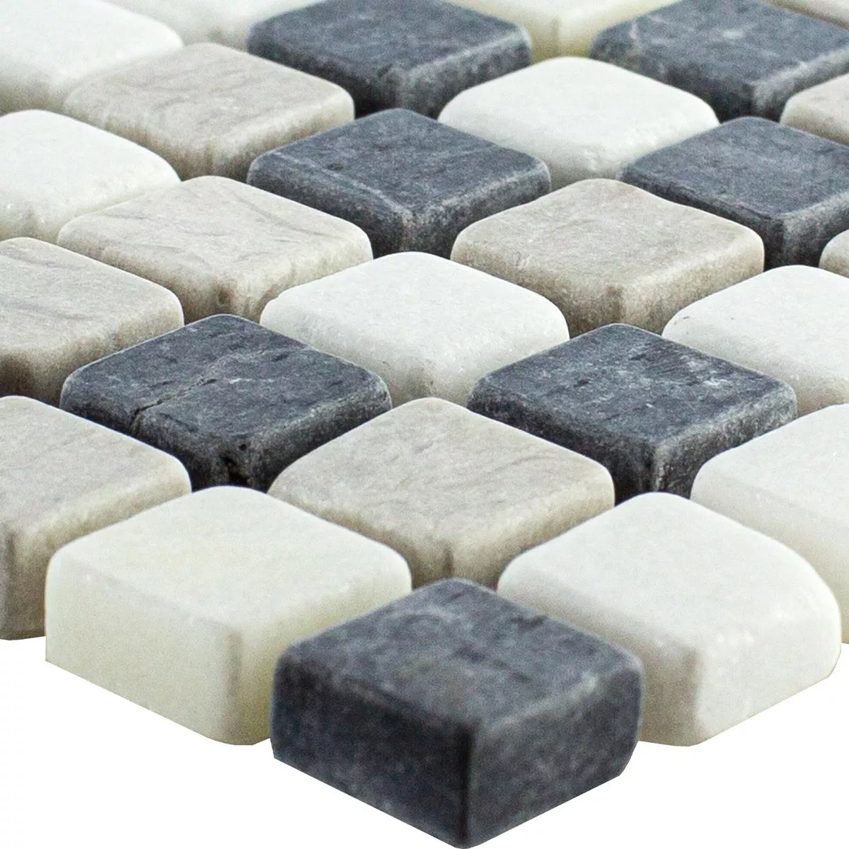 Próbka Marmurowa mozaika Erdemol Beżowy Szary Czarny