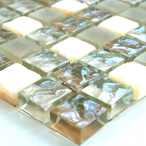 Próbka Mozaika Marmur Szklany  Beige Mix Onyx